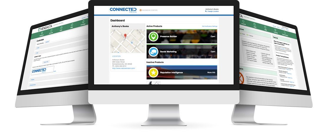 White labelled Business Center dashboard